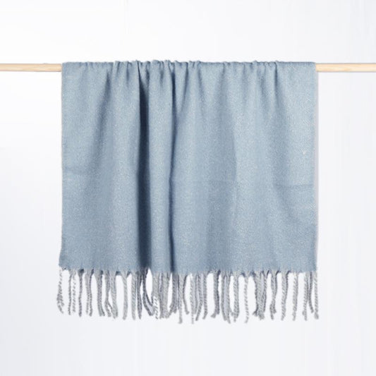Soft Blue Throw Blanket