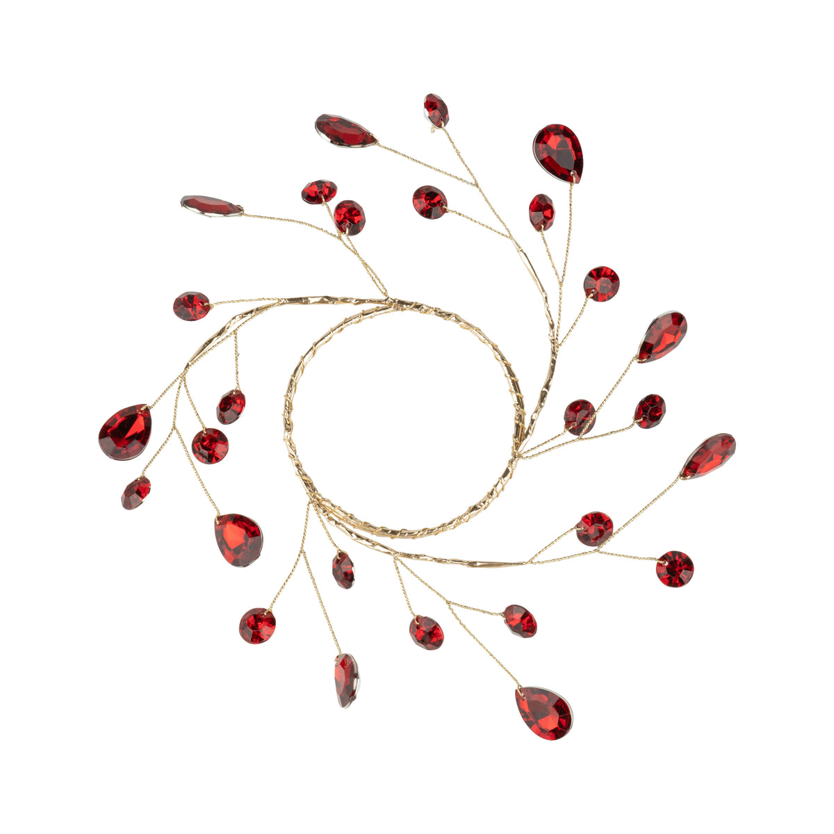 Foil Candle Ring Wreaths