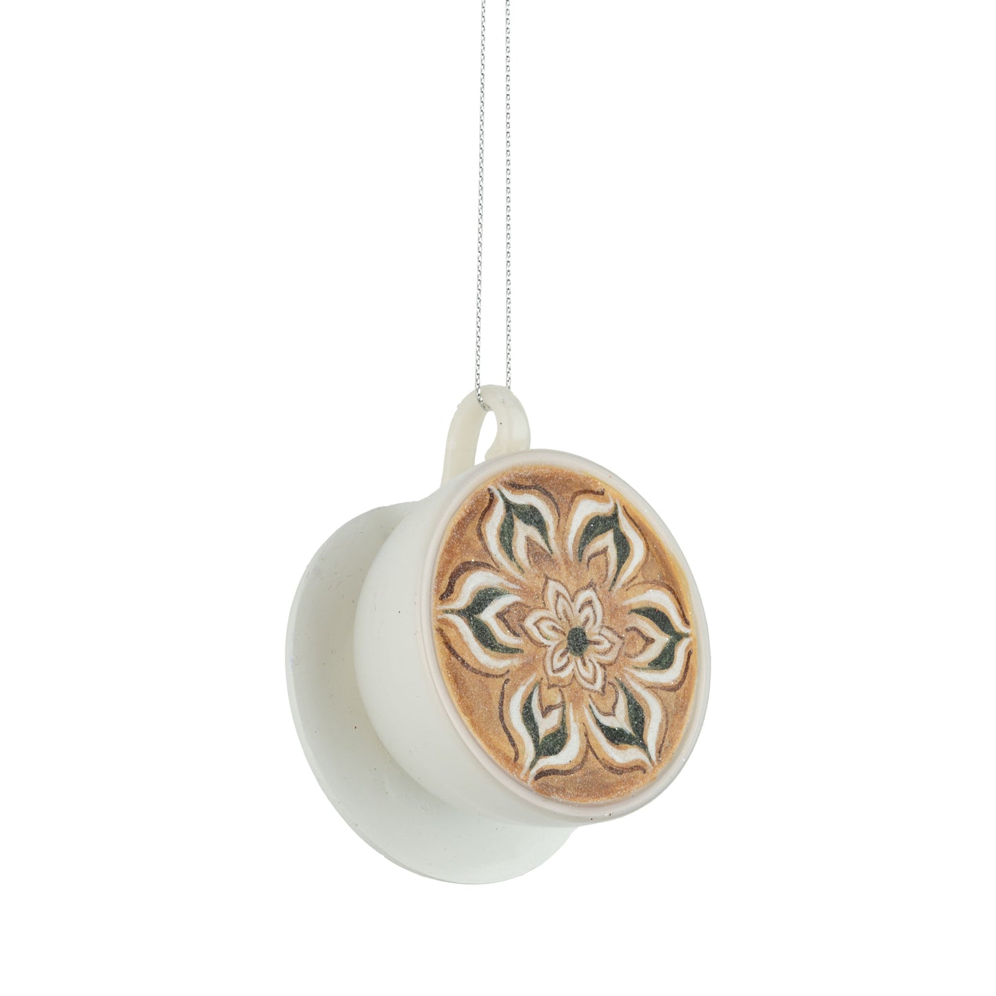 Glass Latte Mug Ornament