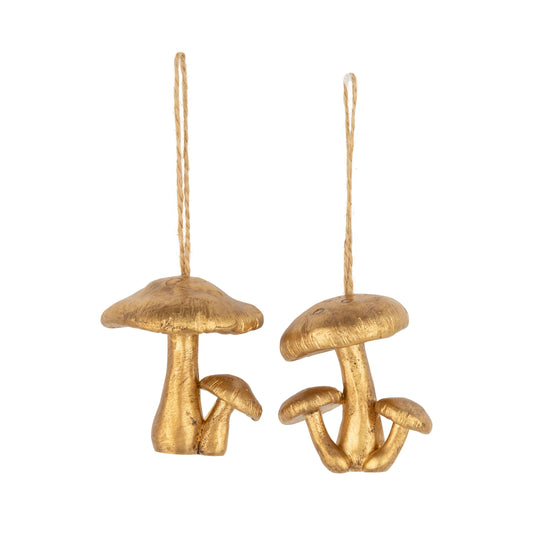 Gold Mushroom Ornament