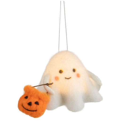 Led Ghost Ornament Felt
