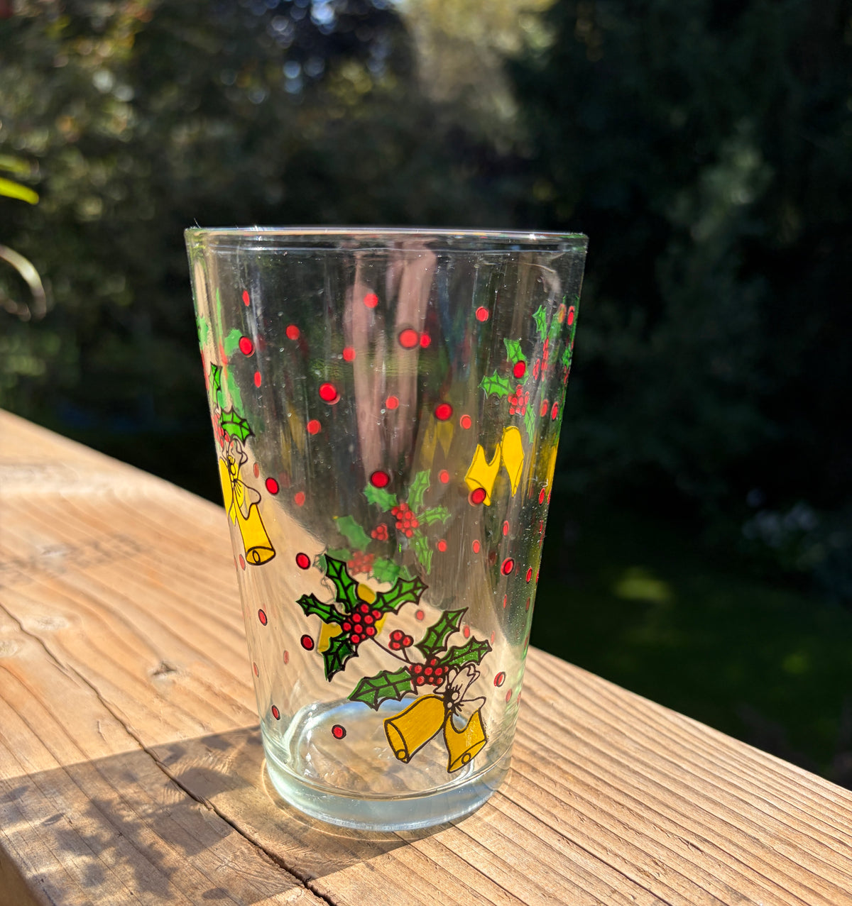 Vintage Christmas Juice Glasses