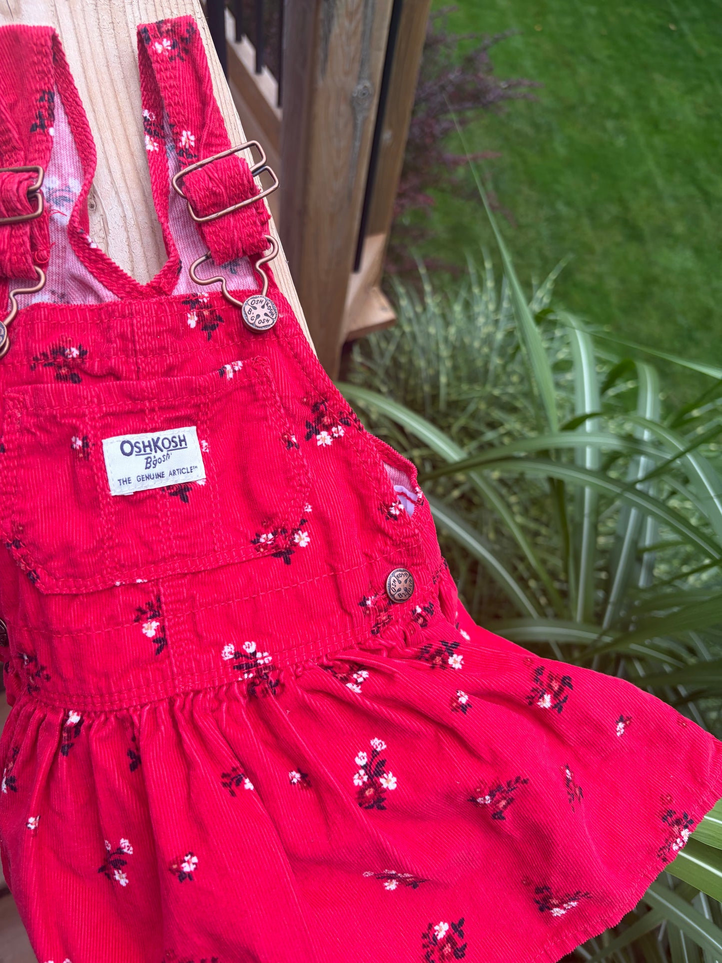 Oshkosh Red Corduroy Dress Little Girl