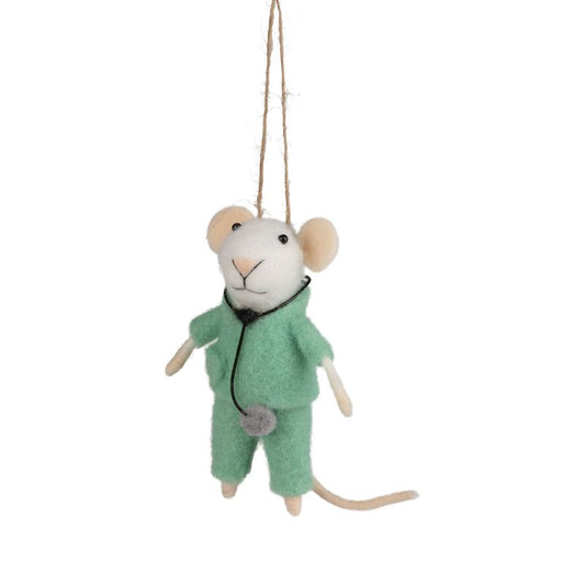 Felted Mouse Doctor/Nurse
