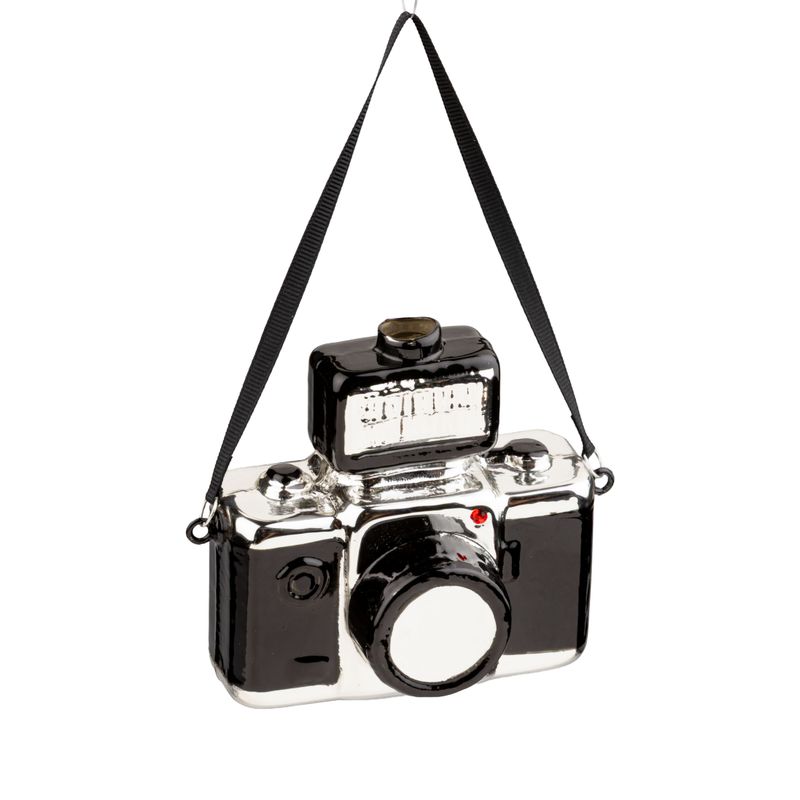 Glass Vintage Camera Ornament