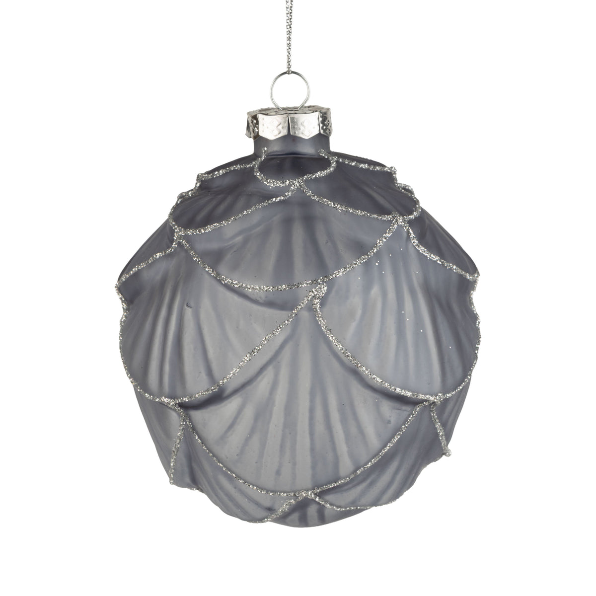 Blue Scallop Ornament
