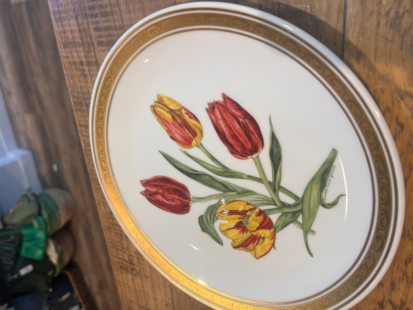 Vintage American Wildflower Series Plates