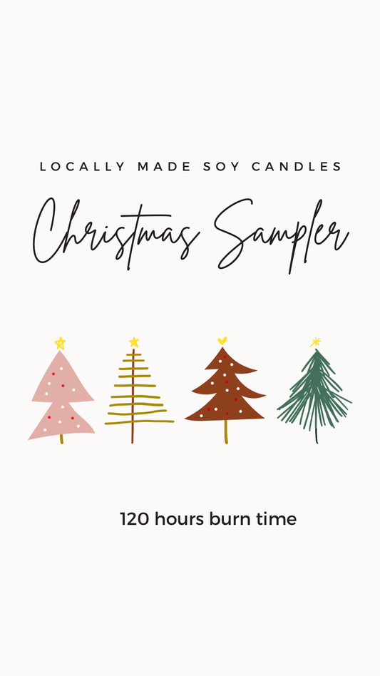 Soy Sampler:Christmas, 3 Soy Candles
