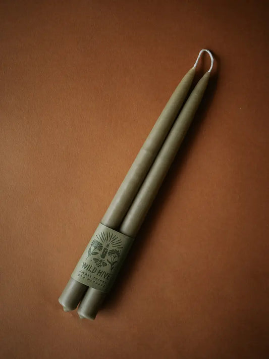 Hand-Dipped Beeswax Tapers