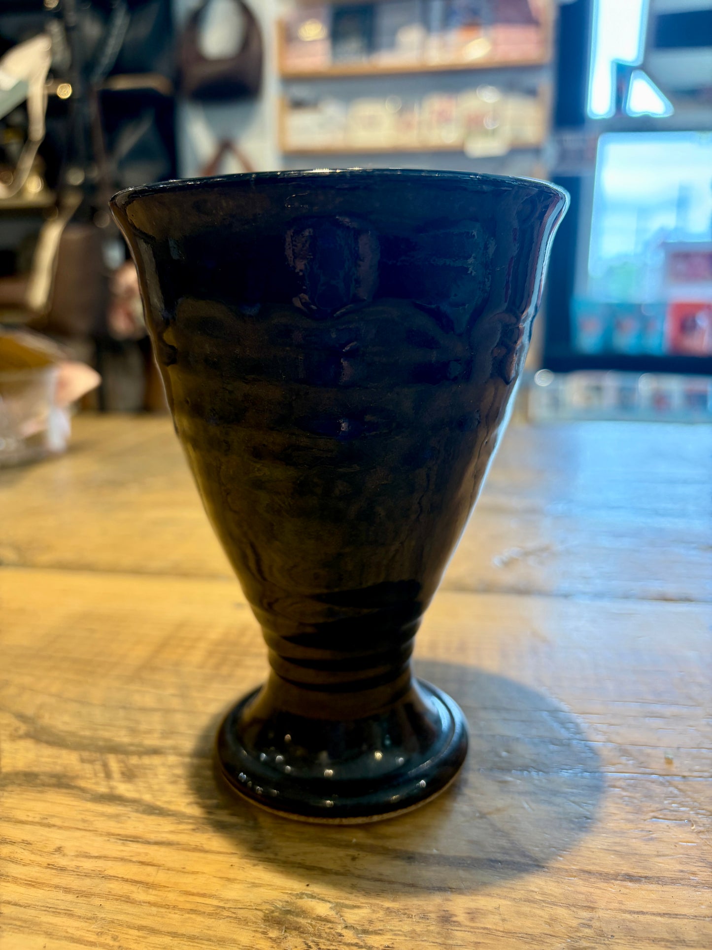Pottery goblet