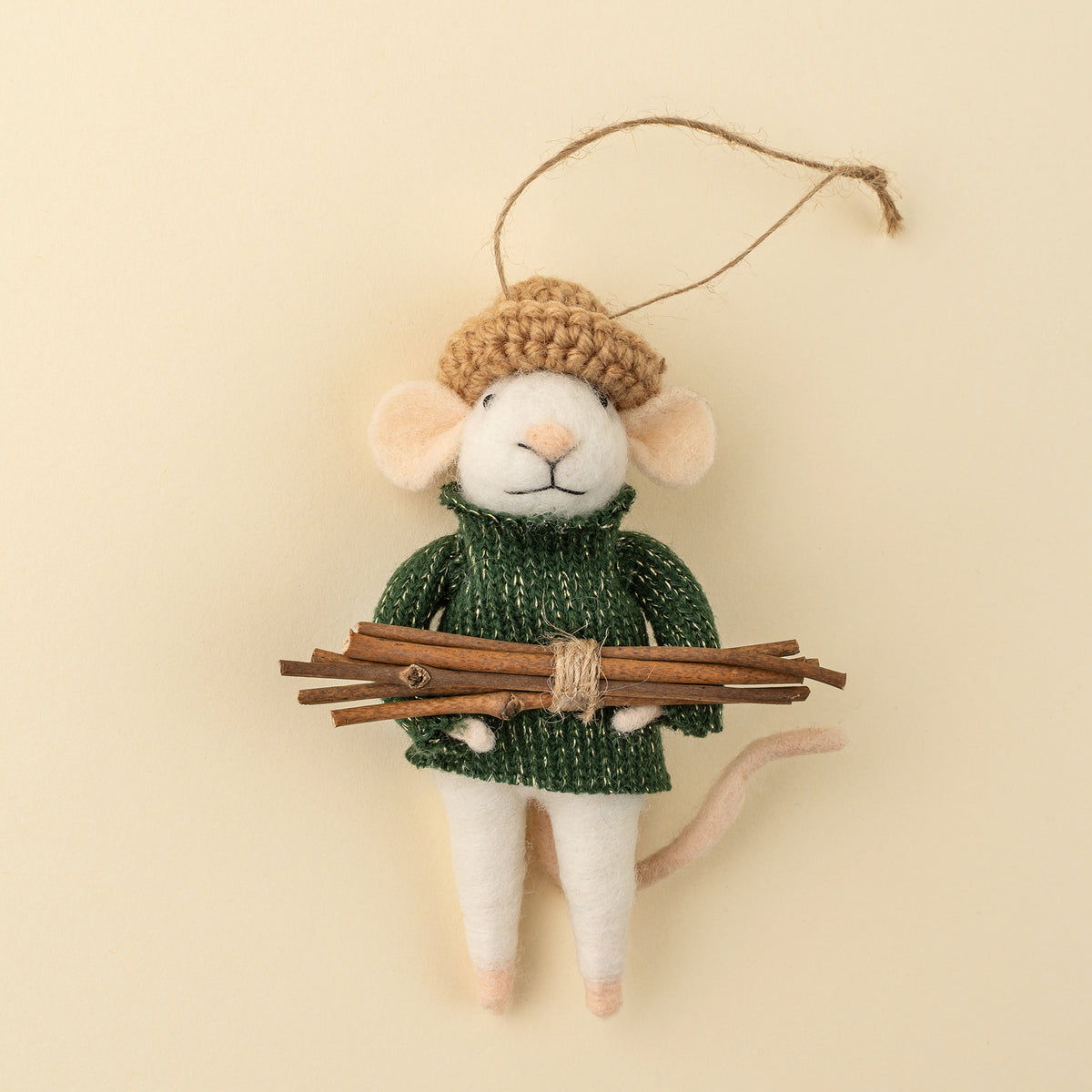 Woodland Wyatt Felted Mouse