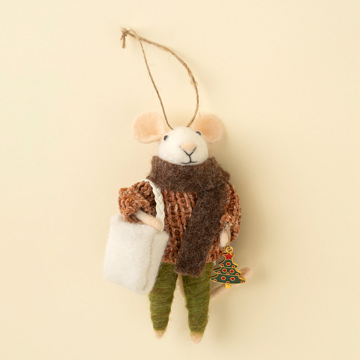 Festive Frederick Felted Mouse
