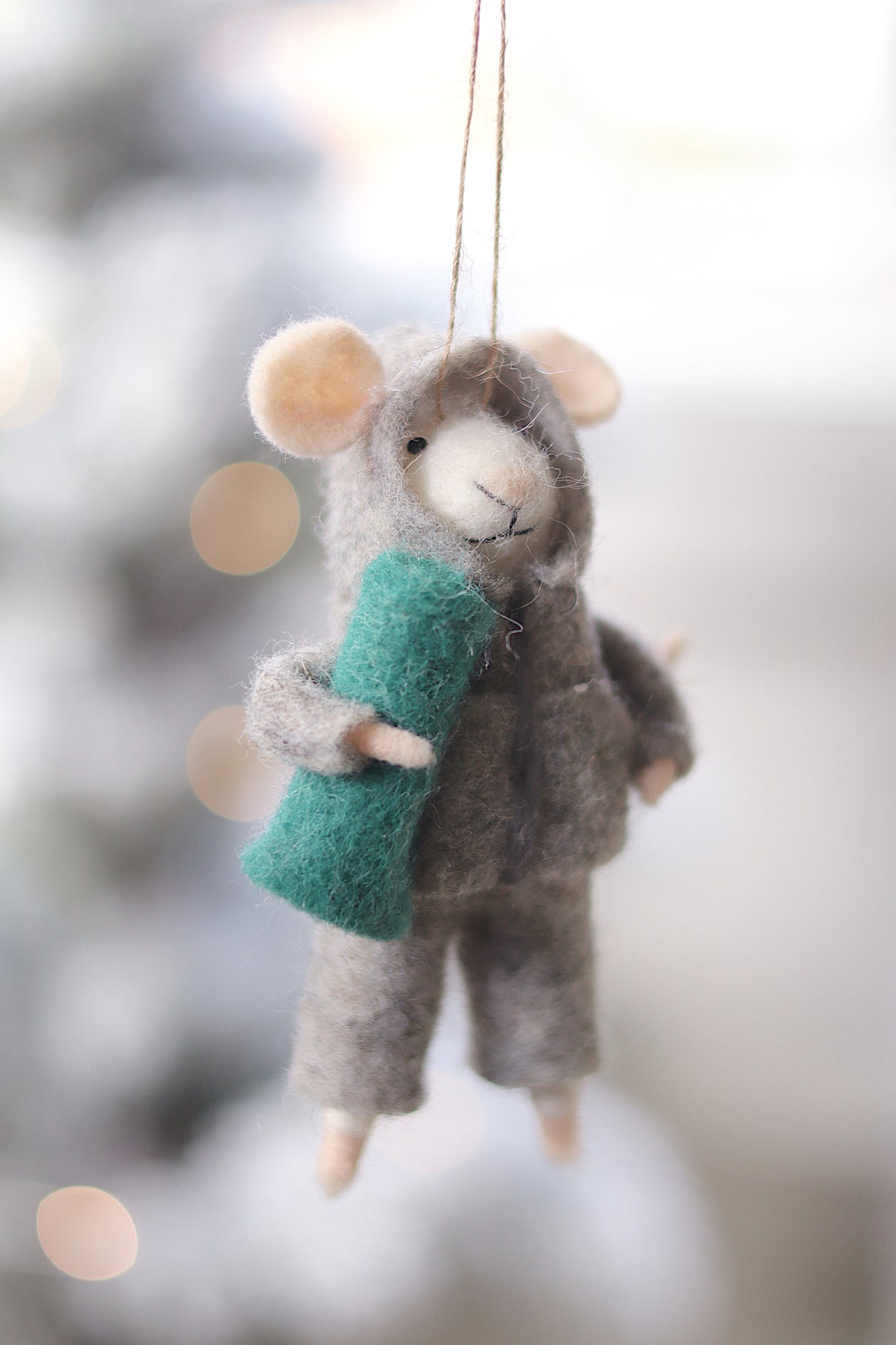 Athleisure Alex Felted Mouse Ornament
