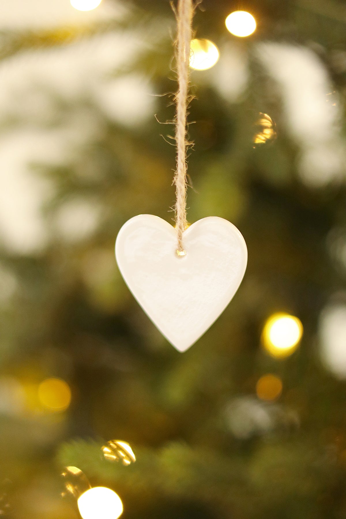Porcelain Heart Ornaments