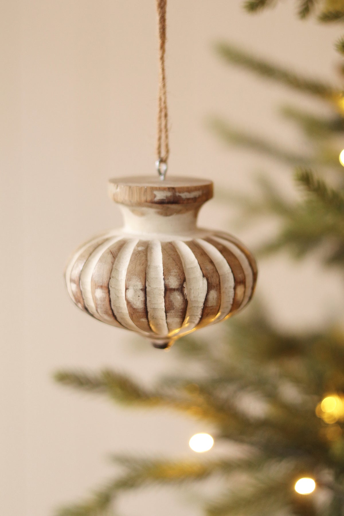 Wooden Spindle Ornaments