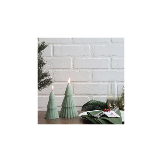 Empire Led Décor Trees Set Of 2 Soft Green