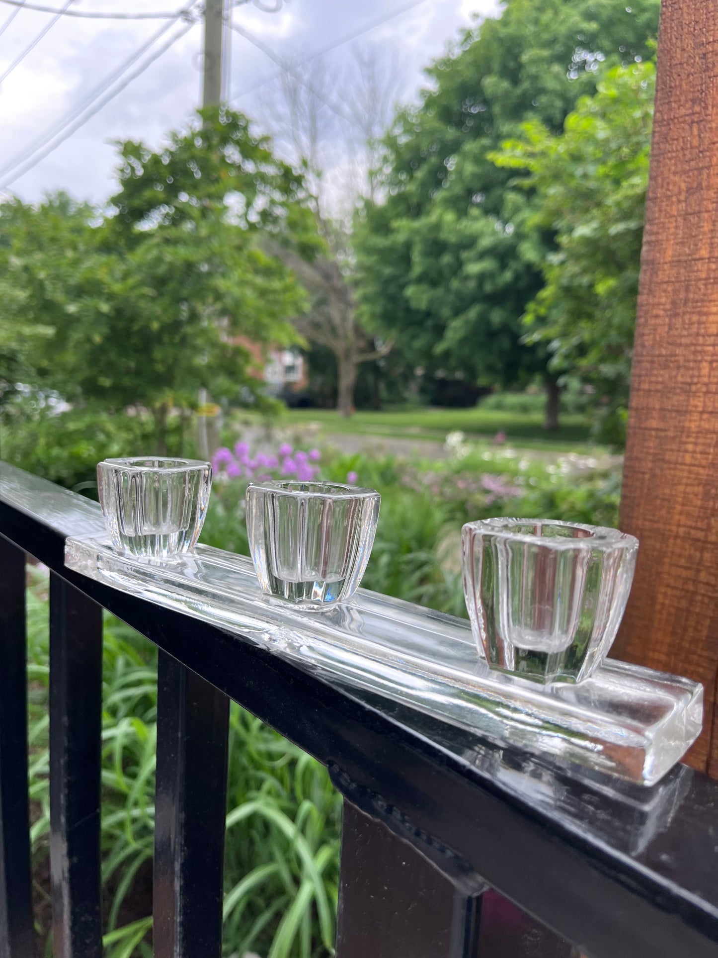 Vintage Crystal Candle Sticks