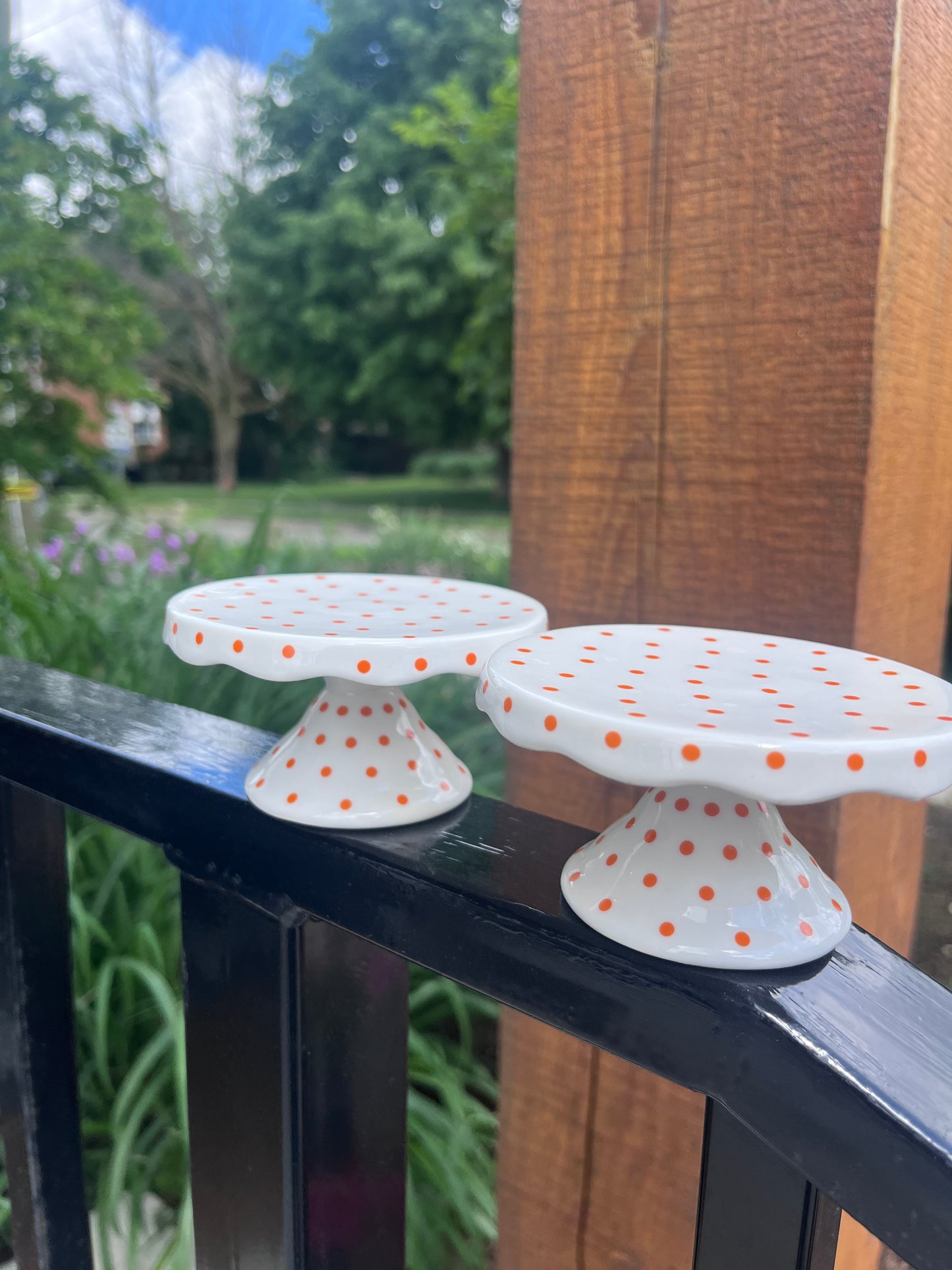 Mini Polka Dot Cake Plate