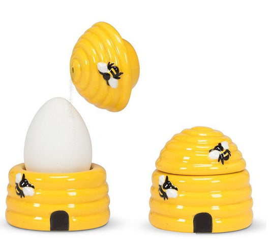 Beehive Egg Cup & Salt Shaker