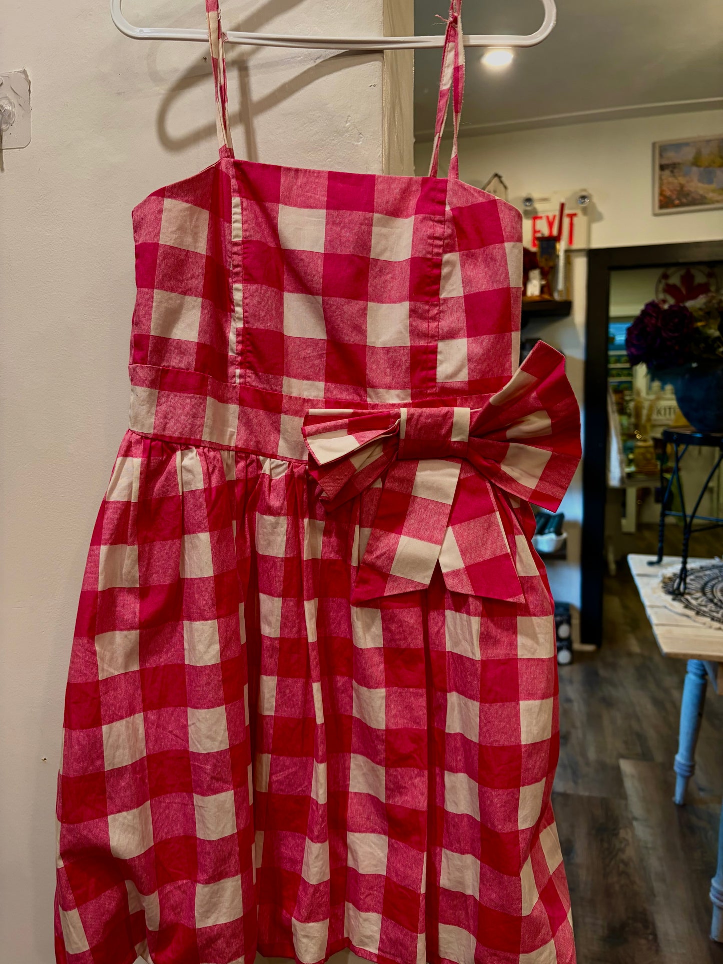Child’s Pink & White Gingham Dress