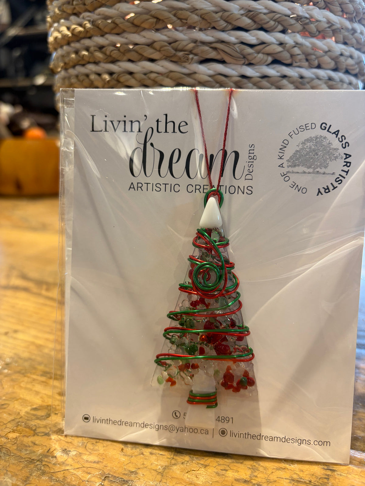 Locally Made Glass Fusion Ornaments