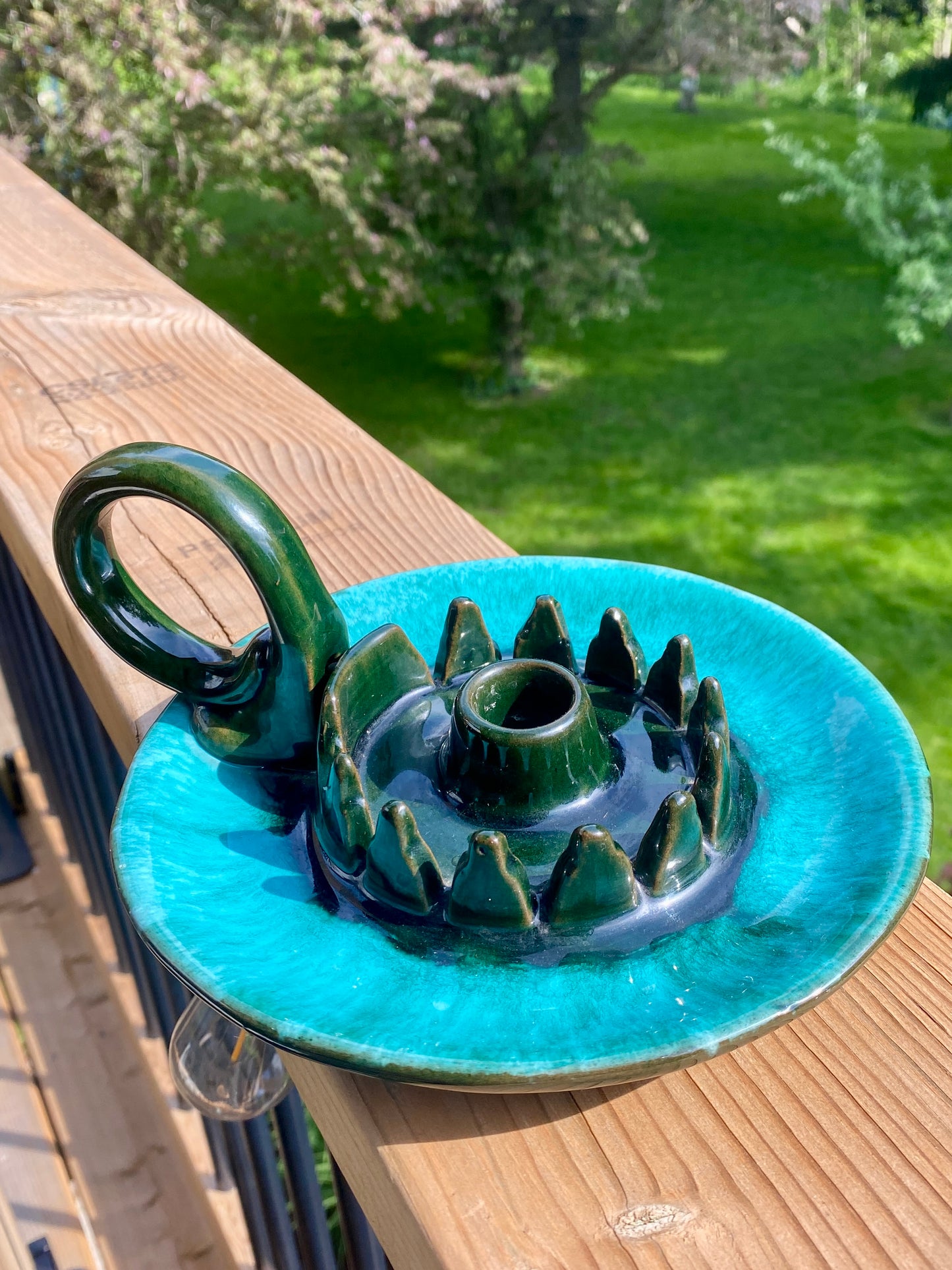 Evangeline studio pottery candlestick