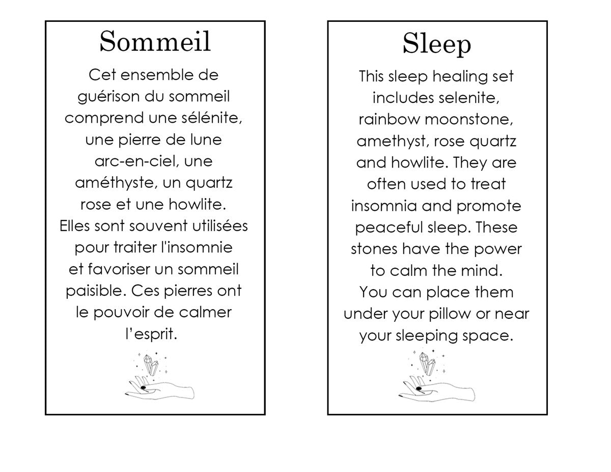 Healing Crystal Sets