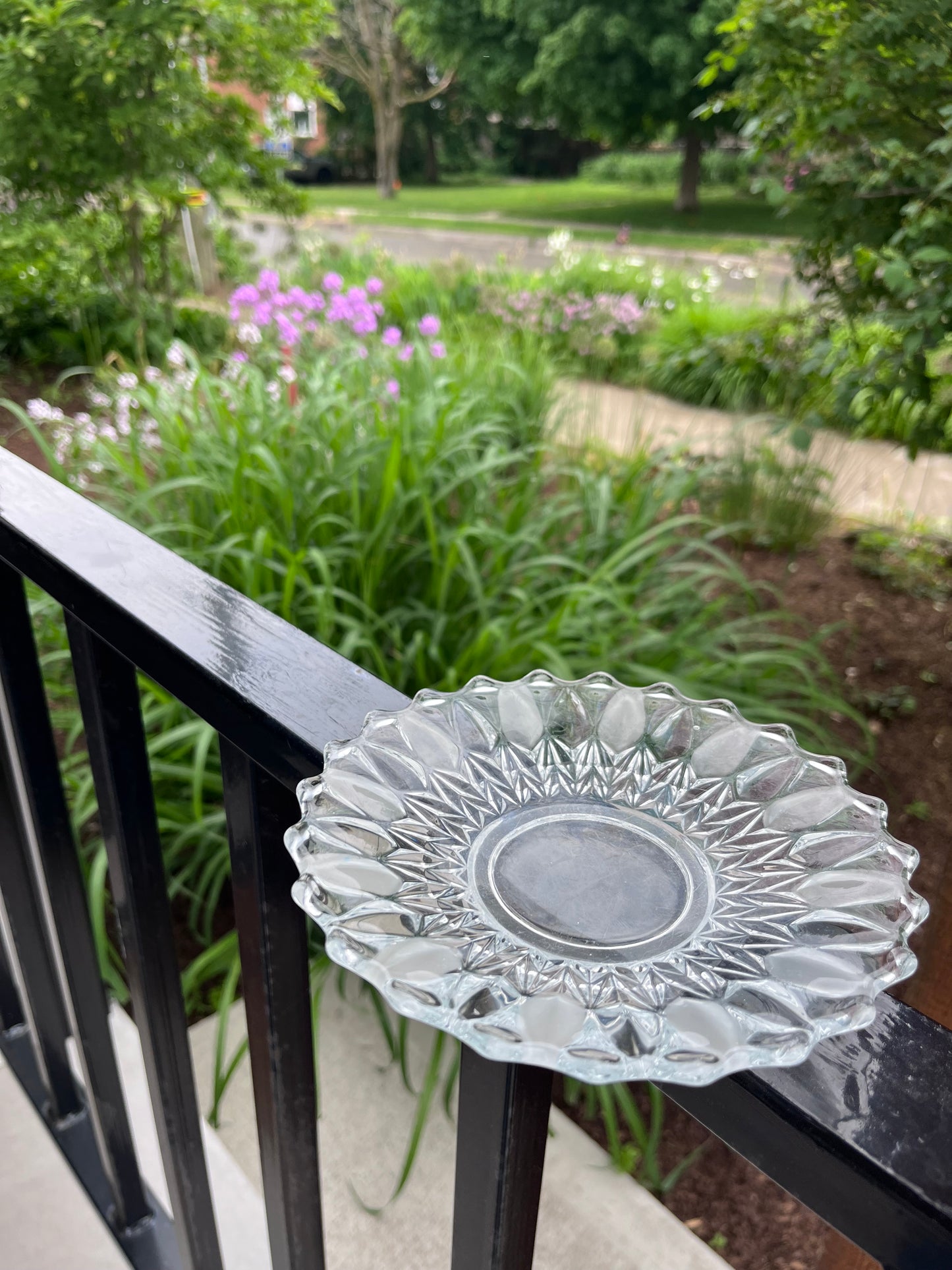 Vintage Rippled Bowl Crystal