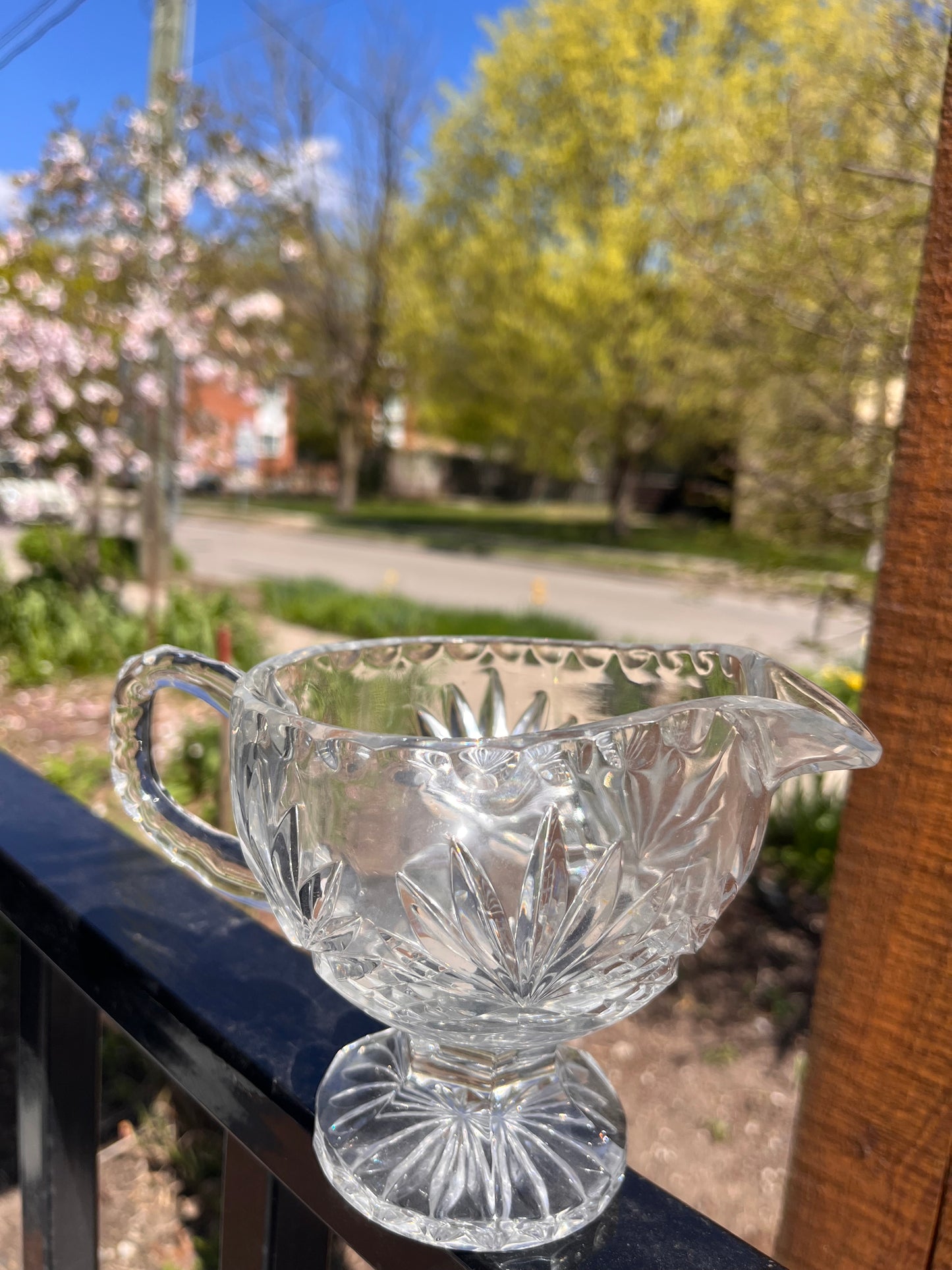 Vintage Crystal Serving Dish