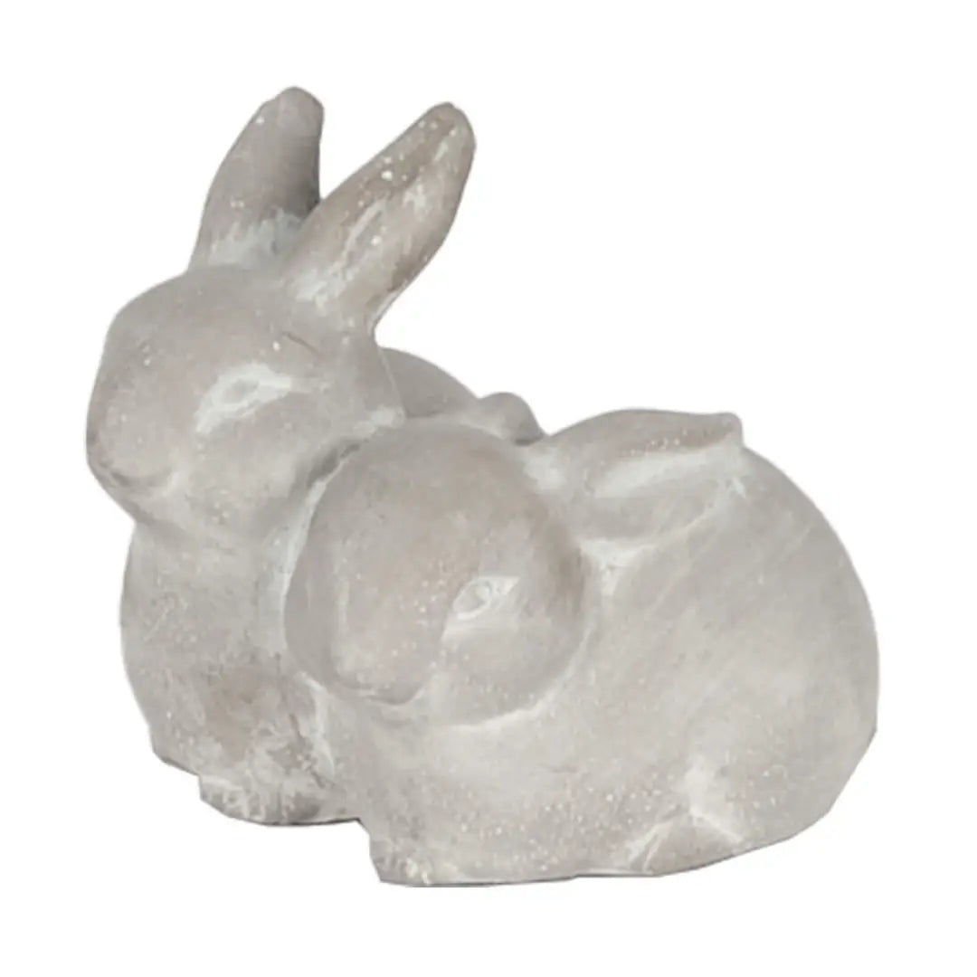 Cement Bunny Pair