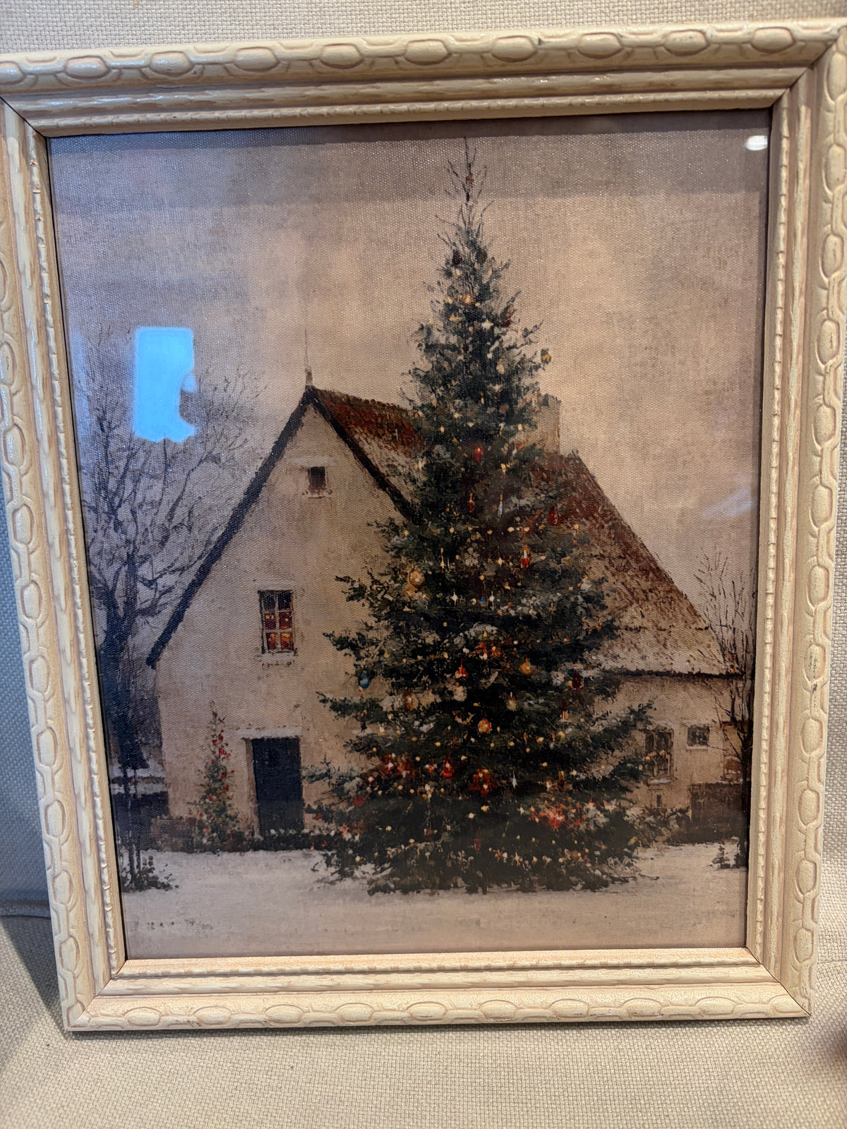 Vintage frame Christmas print