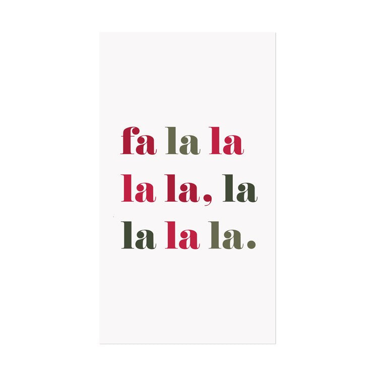 Fa la la la Paper Guest Napkins
