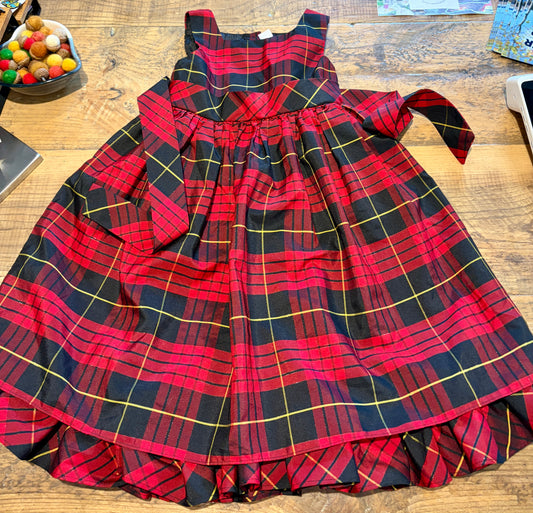 Vintage Red & Black Plaid Dress