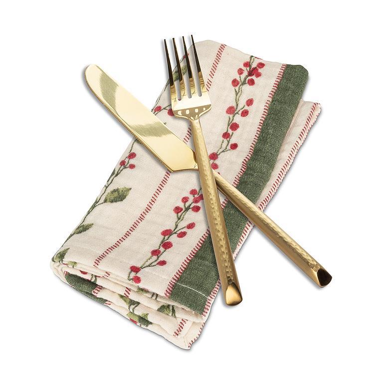 Hollyberry Stripes Napkins