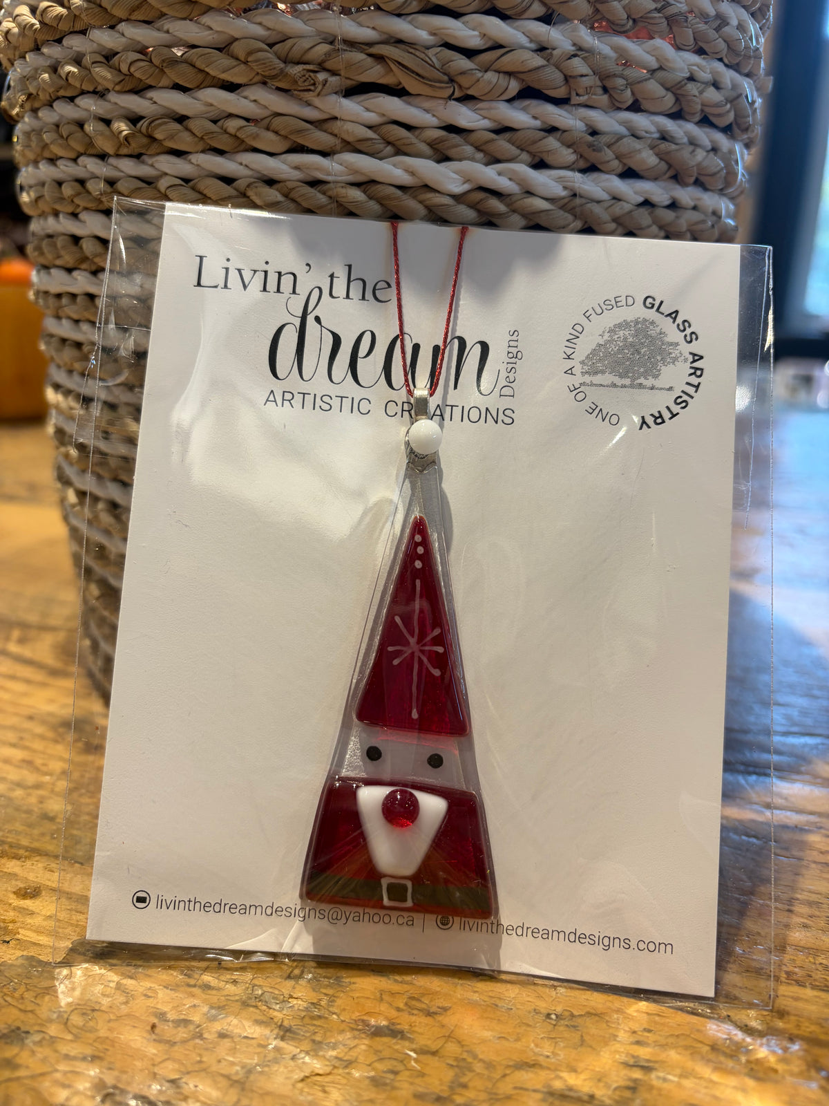 Locally Made Glass Fusion Ornaments