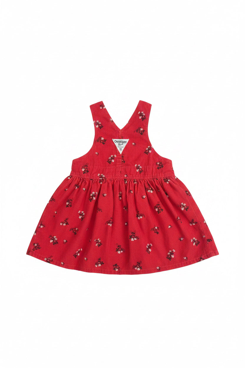 Oshkosh Red Corduroy Dress Little Girl