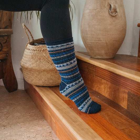 Alpaca Patterned Socks, Fair Trade