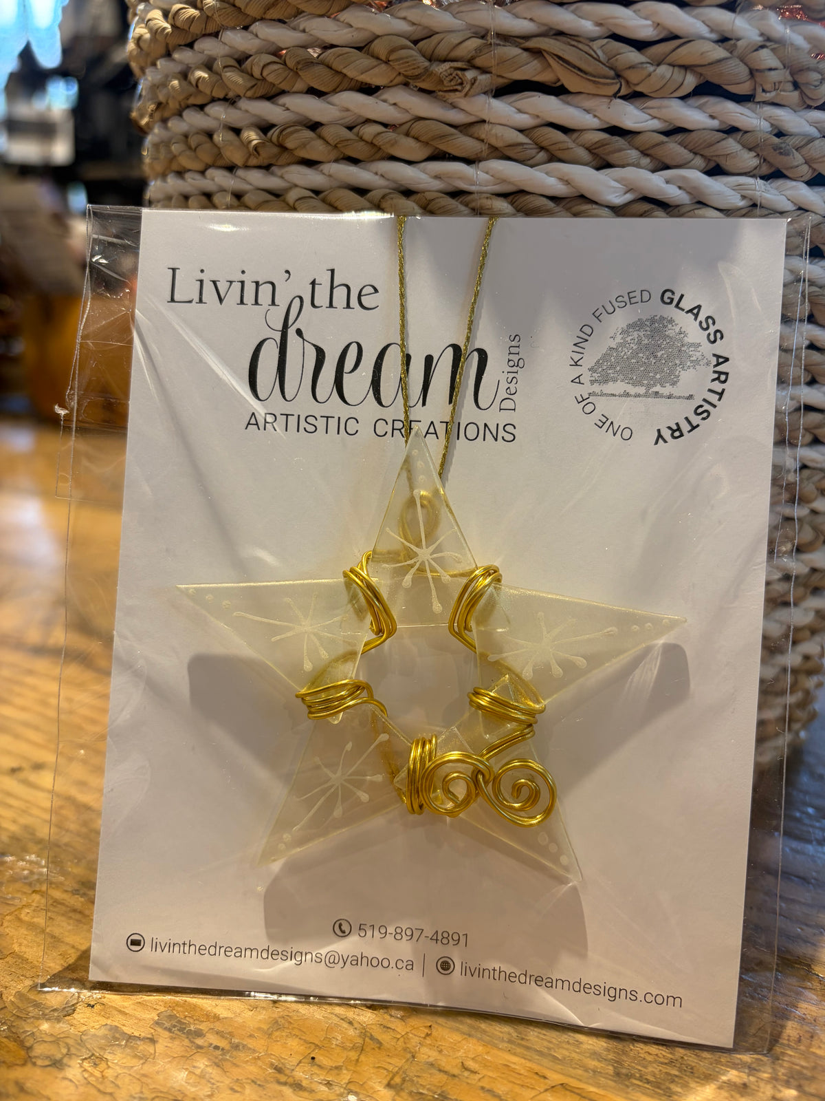 Locally Made Glass Fusion Ornaments