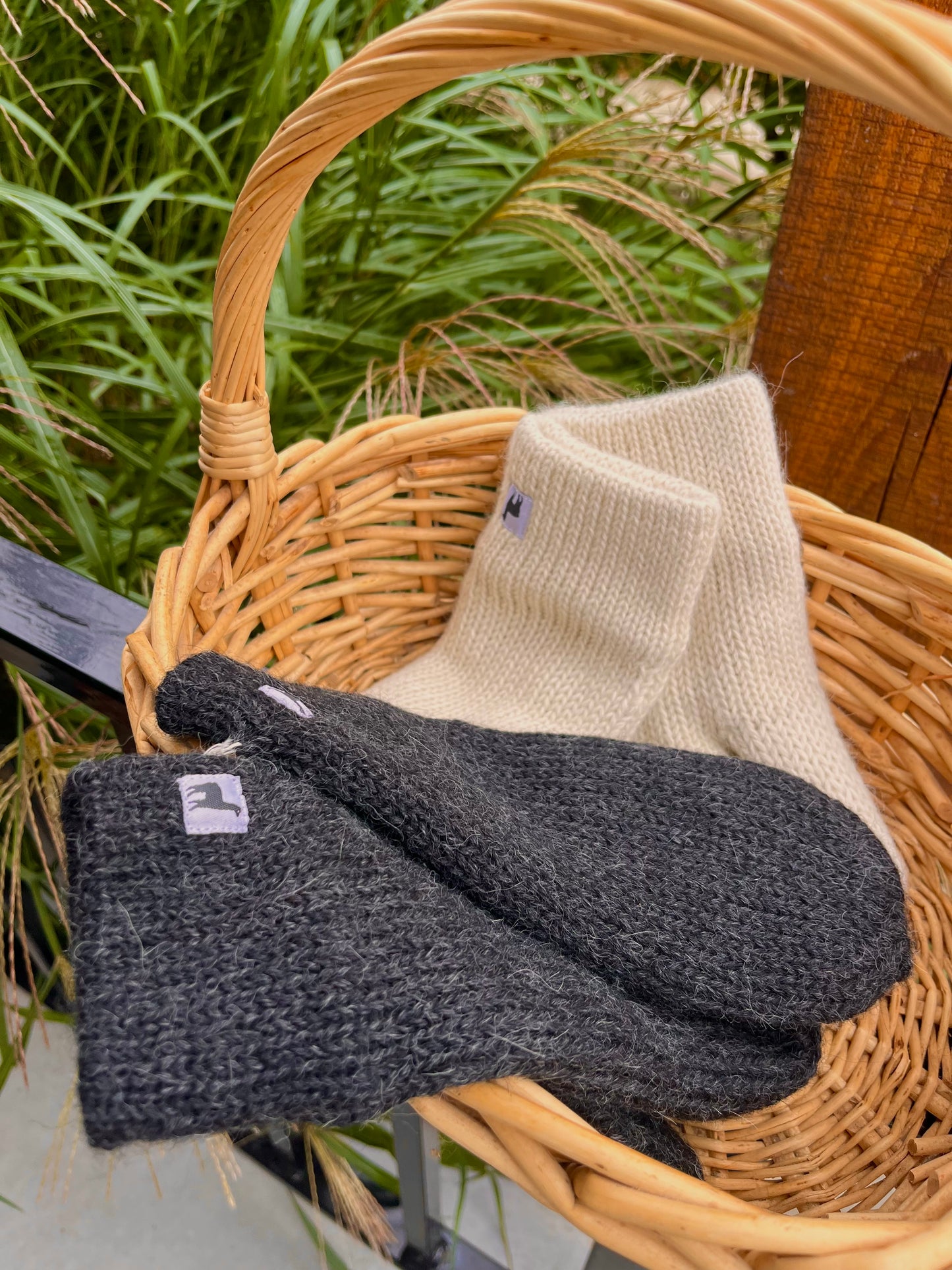 Alpaca Fleece Lined Mittens