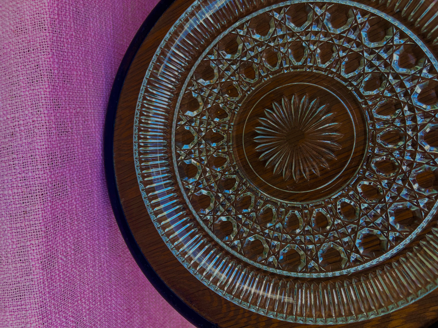 Vintage Crystal Plates