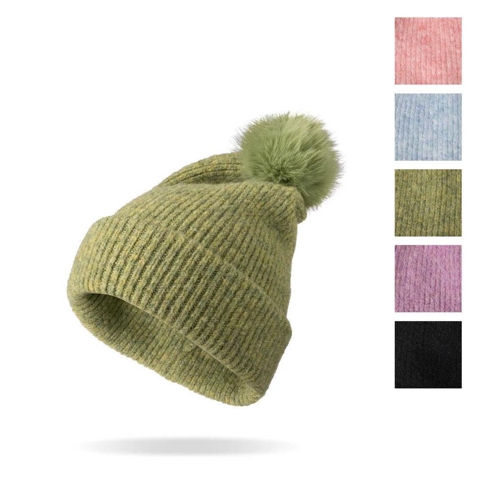 Brit Knit Power Knit Ultra Soft Pom Hat