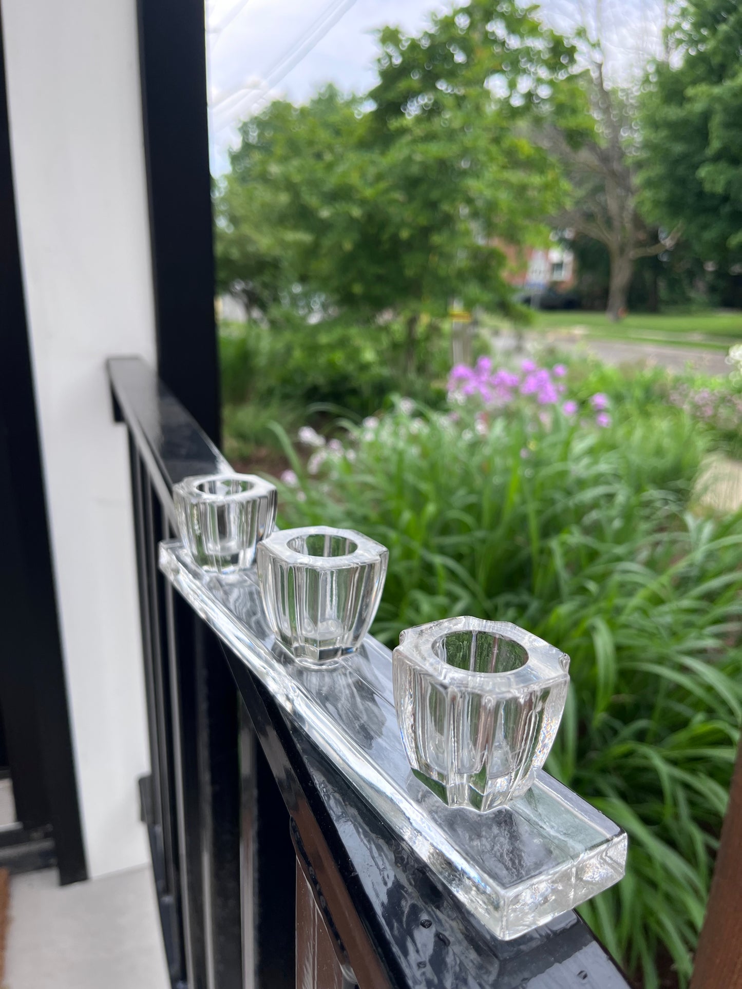 Vintage Crystal Candle Sticks