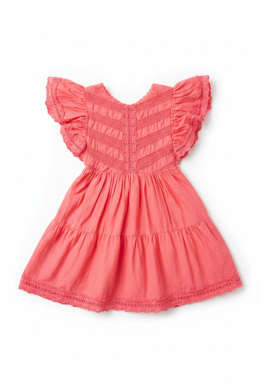 Pink Eyelet Vintage Gap Kids Dress