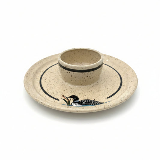 Vintage Loon Pottery Dish