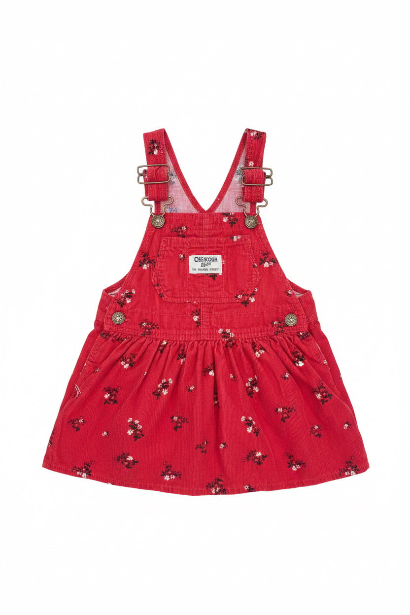 Oshkosh Red Corduroy Dress Little Girl