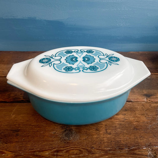 Vintage Blue Pyrex Dish