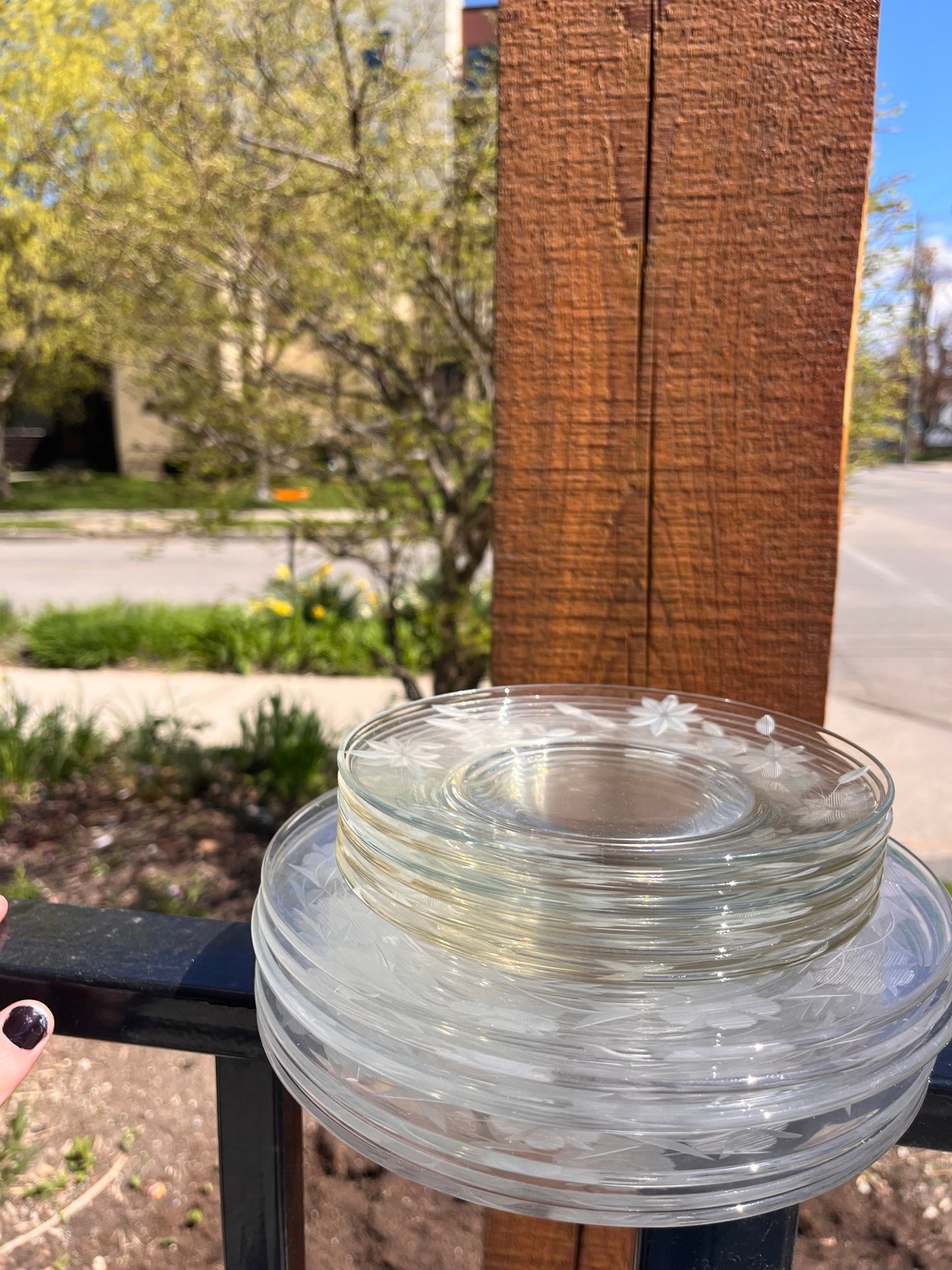 Vintage Glass Plates