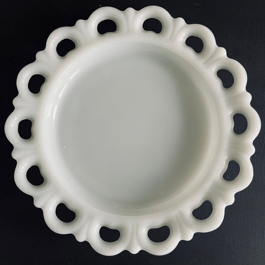 Vintage Inspired Milk Lace Plate