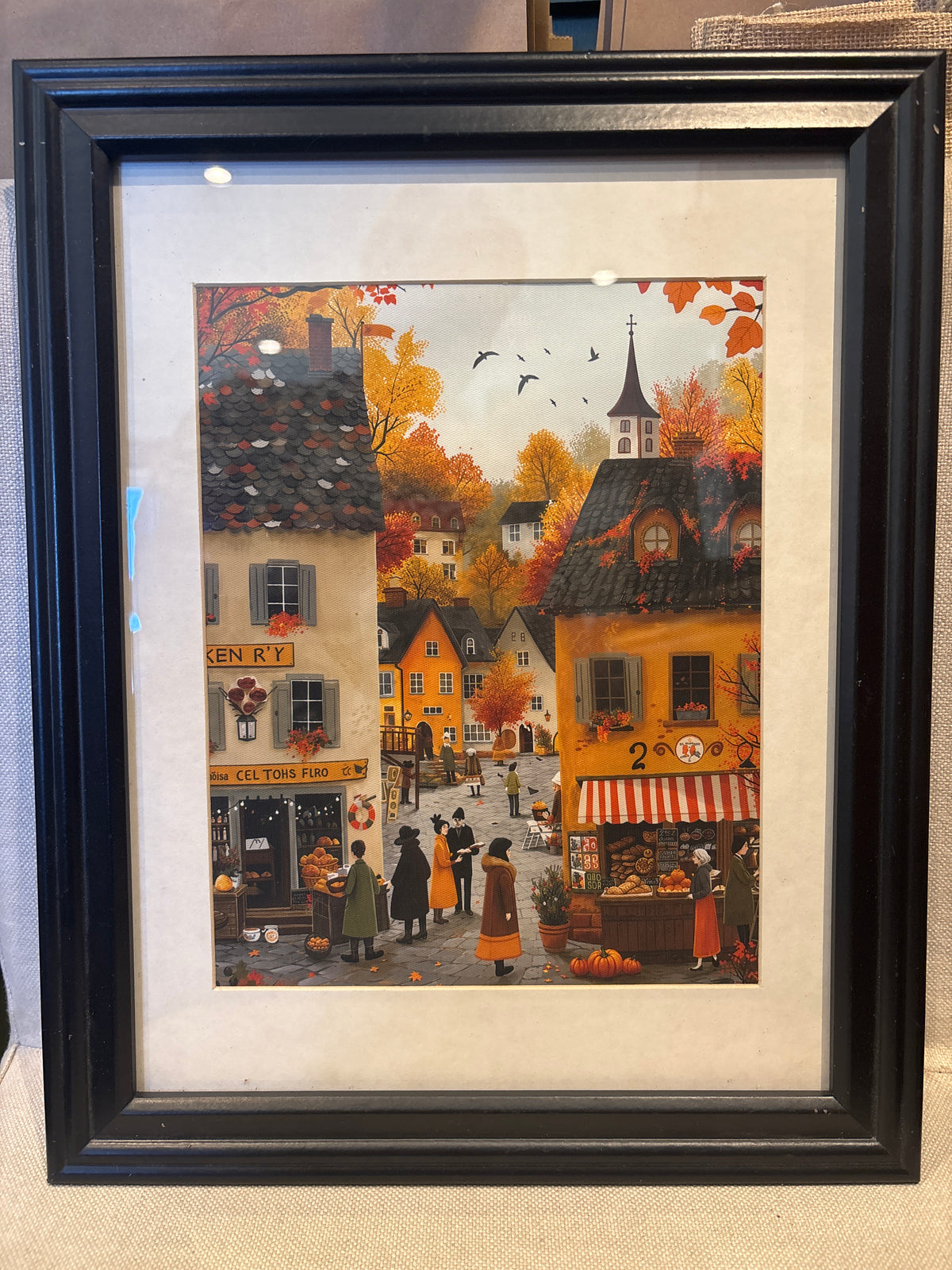 Vintage Framed Fall Prints