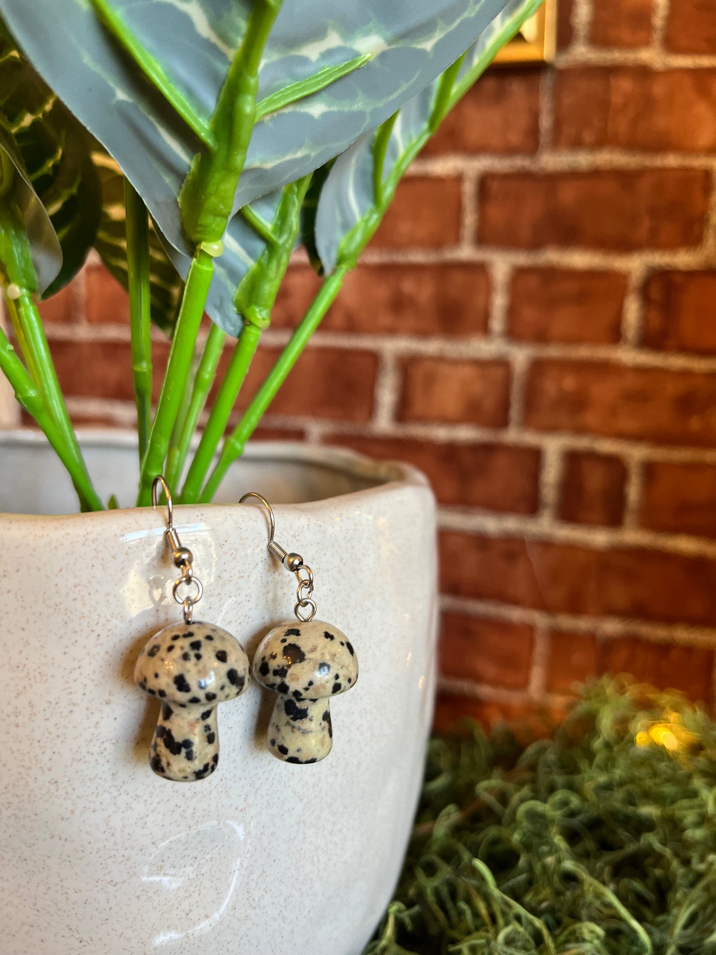Mushroom Earrings and Pendants